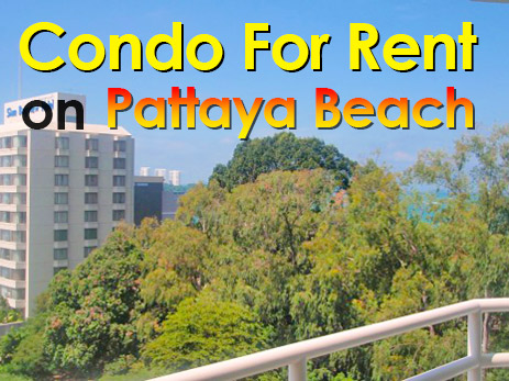 Condo for rent on Pattaya Beach (Thailand) in View Talay 6 condominium.