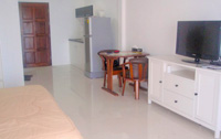 Fully furnished apartment, including Refrigerator, Microwave, Flat Screen Television, Sofa, Working Desk, Bed Side Table, Closet / Wardrobe etc., with view of the beautiful Pattaya Bay.