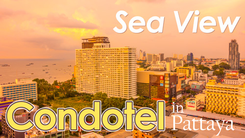Sea view condotel and services apartment for rent (long and short term rentals) in Pattaya.