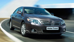 Taxi from Pattaya beach to Bangkok Airport (Don Muang or Suvarnabhumi) with Toyota Camry cheap transportation.